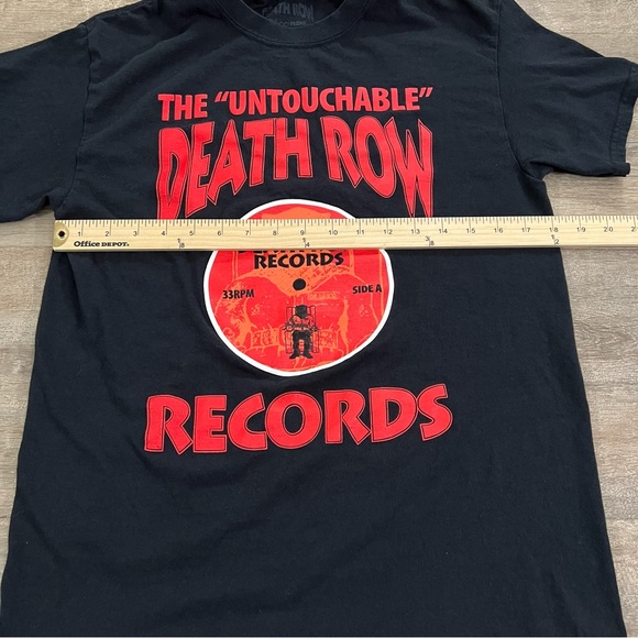 The Untouchable Death Row Records Men's Black Graphic T-Shirt Size Medium - Picture 4 of 10